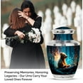 thumbnail image 3 of MUKTIVE Teddy Bear Large Cremation Urns for Human Ashes Men & Women - Blue Funeral Urn for Human Ashes Male & Female - Home Decor Ash Holder - Memorial Gift for Loss of Dad (10 Inch), 3 of 7