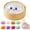 Glitter White, variant on Mystery glitter dumpling squishy, rainbow stress balls with steamer prop, stretchy toy for gifts.