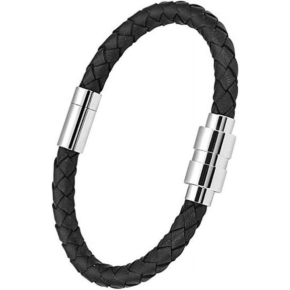 Cylinder Genuine Leather Cremation Jewelry Urn Bracelet for Ashes for Women Men Urn Bangle Bracelet Ashes Memorial Keepsake Jewelry