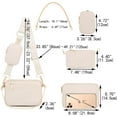 thumbnail image 7 of Small Crossbody Bags for Women 3 in 1 Trendy Belt Purse Fashion Designer Mini Cute Sling Fanny Chest Pack, 7 of 7