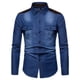 thumbnail image 2 of Blusa y camisa de manga larga con cuello vuelto para hombre Camisa formal con estampado de color N Blusa de manga larga con cuello vuelto Camisa para hombre Blusa, 2 of 3