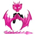 thumbnail image 3 of Ensemble d'Accessoires de Costume Dragon pour Enfants, Jeu de Rôle, Mascarade, Queue et Ailes de Dinosaure, Rouge, 3 of 8
