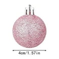 thumbnail image 3 of Christmas Ball Ornaments 24 Pcs Xmas Ornaments Set Plastic Hanging Christmas Decor for Xmas Tree Holiday Party Decorations Hot Pink 1.5 In, 3 of 7