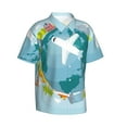 thumbnail image 2 of Kll Men'S Hawaiian Shirt Short Sleeve Button Down Beach Shirts-Dreaming Travel, 2 of 8