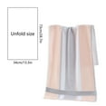 thumbnail image 3 of SHIMELE Soft Absorbent Striped Towel - Thick Cotton Bath Towel, Multi-Color, 28.7x13.3 inch, Ideal for Bathroom, Gym, Beach, Spa, and Travel Use, 3 of 6