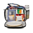 thumbnail image 2 of FORMRS Student Insulated Lunch Bag with Shoulder Strap Reusable Cooler Box for School, Rainbow Space Cat, 2 of 9