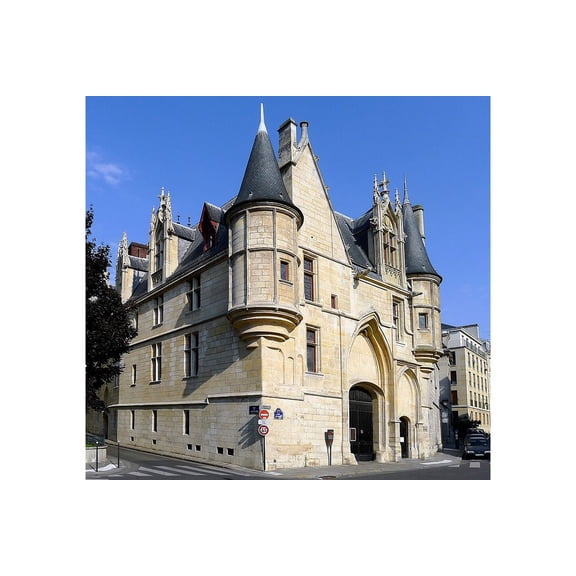 24x36 gallery poster, The Hotel de Sens c 15th 16th former residence of the Archbishop of Sens