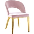 thumbnail image 1 of Meridian Furniture Roberto Pink Velvet Dining Chair, 1 of 5