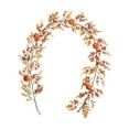 thumbnail image 2 of YIMWNYI Holiday Door Hanging Wreath, Thanksgiving Pumpkin Decoration, Halloween Home Decor, Festive Faux Rattan Vine, Autumn Harvest Decoration, 2 of 9