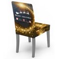 thumbnail image 3 of Mantel navideño rectangular ZOELNIC, funda de tela elástica para silla, funda protectora clásica para mesa navideña, ideal para el hogar, la cocina, el comedor y la decoración de fiestas., 3 of 4