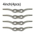 thumbnail image 3 of Guardoinrt Boat Mooring Rope Cleats Deck Flagpole Hook Reusable Removable Yacht Sunshade Hardware Fixing Accessories for Beach 4 Inch 4PCS 1Set, 3 of 6