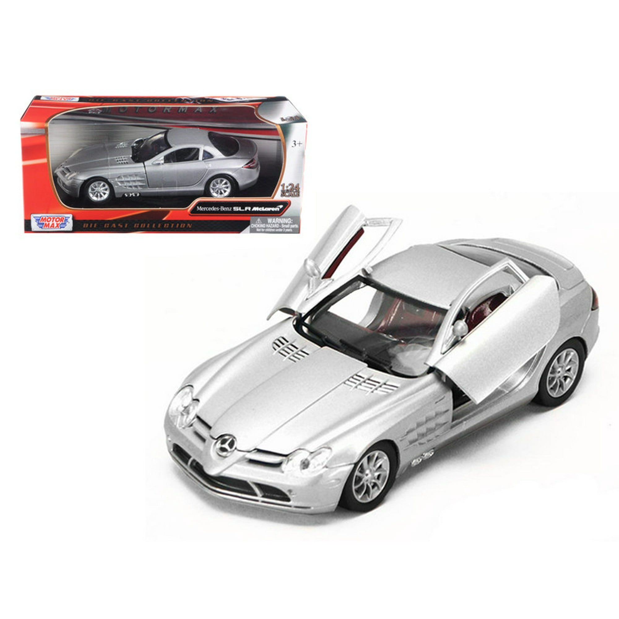 Motormax 73306bk Mercedes Mclaren SLR Metallic Black 1/24 Diecast