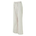 thumbnail image 7 of Duqingm Striped Fold Over Pants Women's Wide Leg Striped Pants Casual Drawstring Elastic Low Rise Pajama Pants Lounge Wear Trousers Red,M, 7 of 7