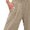 A82 Red, variant on Mifsaly Cotton Linen Pants Women High Waisted Wide Leg Trousers Pleated Side Slits Elastic Waistband Casual Summer Vacation Boho Clothes with Pockets M