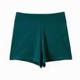 thumbnail image 5 of HCNTES Women High Waisted Swim Shorts - Bathing Suit Short Tummy Control Swimsuit Bottom Boy Shorts(Green,L), 5 of 6