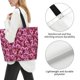 thumbnail image 3 of Disketp Orchids Flowers Bolsa Tote Estampada para Mujer, Bolso de Hombro y de Mano para Compras y Viajes, 3 of 8