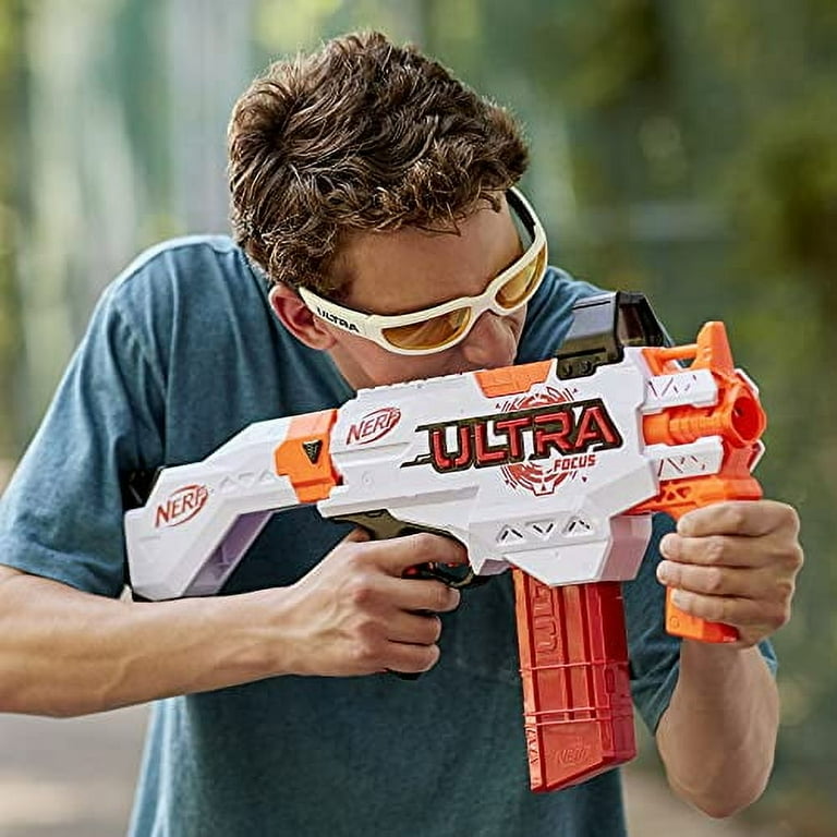 Nerf Ultra Focus AA Battery Blaster with 10 Dart Clip for 8+