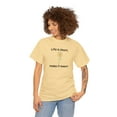 thumbnail image 4 of Life Is Short Daisy Unisex Heavy Cotton Tee, 4 of 10
