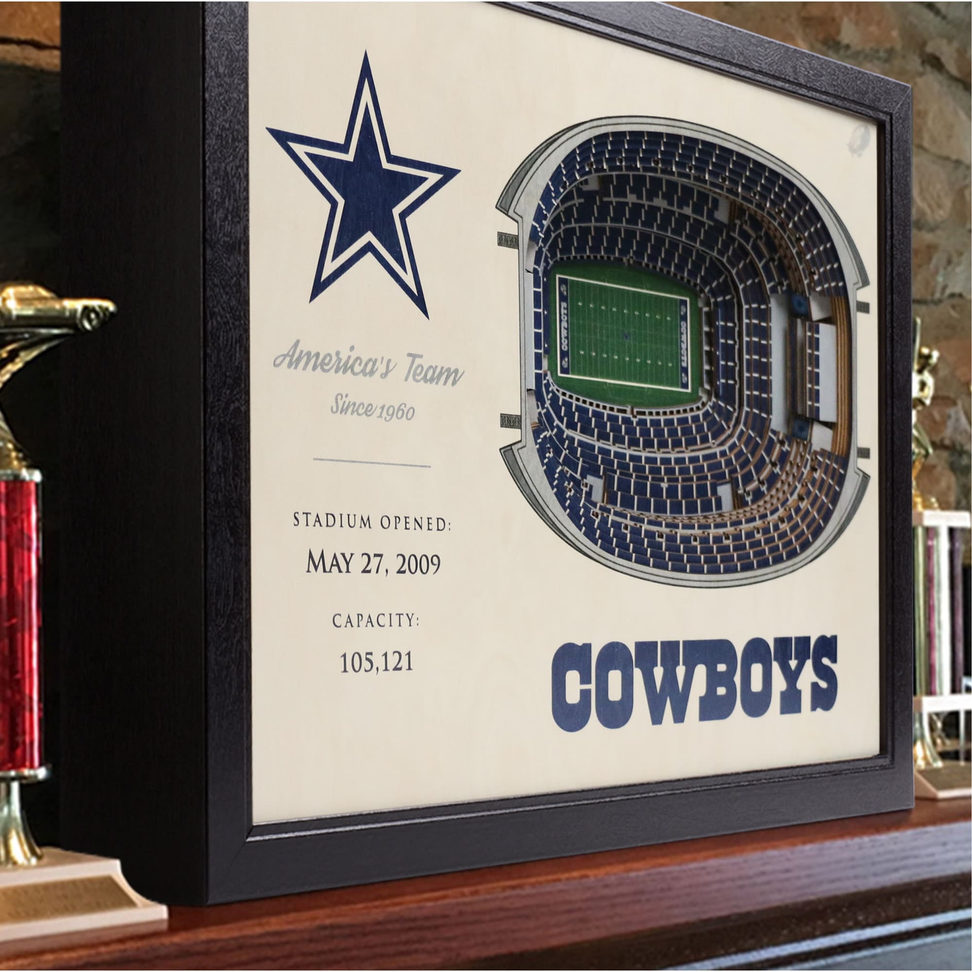 Dallas Cowboys Framed 10 x 18 Stadium Panoramic Collage with