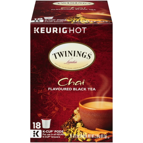 Twinings of London Chai Tea Keurig KCups, 18 Count