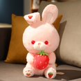 thumbnail image 1 of Cute Pink Rabbit Plush Toy / Creative Strawberry Rabbit Doll / Children's Birthday Giftstyle25cm Deng Xun unisex, 1 of 2