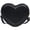 black, variant on Heart Shape Crossbody Bags For Women Solid Pu Leather Shoulder Bags Adjustable Strap Purse Handbags
