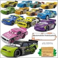 thumbnail image 4 of 11 historia del coche de carreras 93, 52, 70, 61, 39, 34 juguetes para niños regalo modelo de aleación, 4 of 6