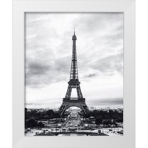 Braun Studio 15x18 White Modern Wood Framed Museum Art Print Titled - Tour Eiffel