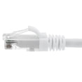 thumbnail image 2 of NavePoint Ethernet Patch Cable CAT6A, UTP, 24AWG, 1 Ft,  10 pack, White, 2 of 4