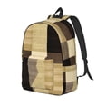 thumbnail image 3 of Casual Canvas Backpack Without Interlayer Large Capacity Stick Bag Design For Outdoor Shopping Office Outdoor Sports Sandybrown Buffalo Plaid Check Tartan Scotland_1 Medium, 3 of 7