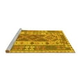 thumbnail image 2 of Ahgly Company Machine Washable Indoor Rectangle Persian Yellow Traditional Area Rugs, 6' x 9', 2 of 4