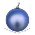 thumbnail image 2 of Vickerman 4" Periwinkle Shiny Ball Ornament, 6 per Bag, 2 of 5