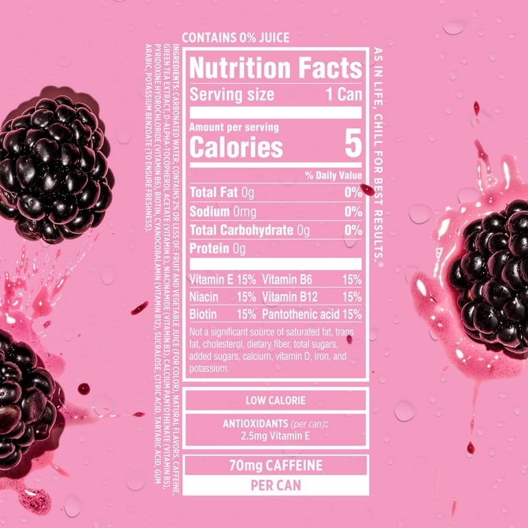 Sparkling Ice +Caffeine Black Raspberry, 16 fl oz, 12 Pack photo 2