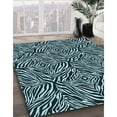 thumbnail image 3 of Ahgly Company Machine Washable Indoor Rectangle Transitional Deep Teal Green Area Rugs, 8' x 10', 3 of 7