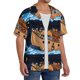 thumbnail image 2 of Fotbe Ocean Scene with Noah's Ark Camisa Estampada de Manga Corta para Hombre, Casual de Verano, Estilo Playero, Sin Arrugas-XX-Large, 2 of 5