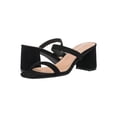 thumbnail image 4 of Women's Minimalist Chunky Heeled Mule Sandals Fashionable Elegant Summer Heeled Sandals Block Heel Square Toe Heeled Sandal, 4 of 4