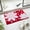 Red, variant on NWOKYZGH Christmas Snowflake Bath Mat, Non-Slip Super Absorbent Bathroom Rugs, Xmas Winter Holiday Thick Shaggy Bath Mats for Bathroom Decor for Shower, Tub, Sink, Washable