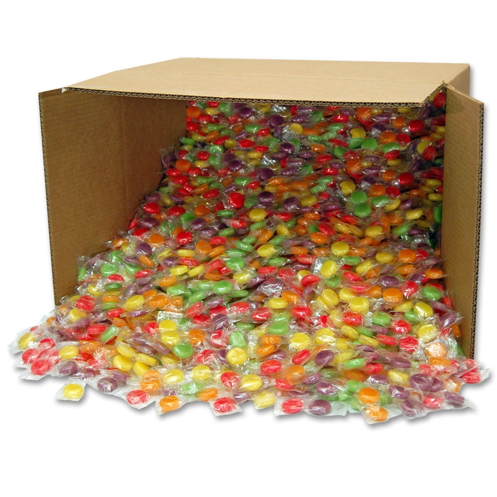 Classic Hard Candy Discs Assorted Fruit Flavors 31 lb Bulk Case