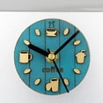thumbnail image 2 of Fridge Sticker Clock Sticker Coffee Pattern Decorative for Decorative Portable Fridge Clock Kitchen, 2 of 9