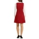 thumbnail image 3 of Vestido Pinafore Inspire Chic para Mujer A-Line Overoles Doble Botonadura Tirantes XL Rojo, 3 of 5