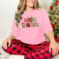 thumbnail image 7 of Christmas Trees Sweatshirt for Women Merry and Bright Christmas Shirts Xmas Holiday Party Long Sleeve Pullover Tops, 7 of 7