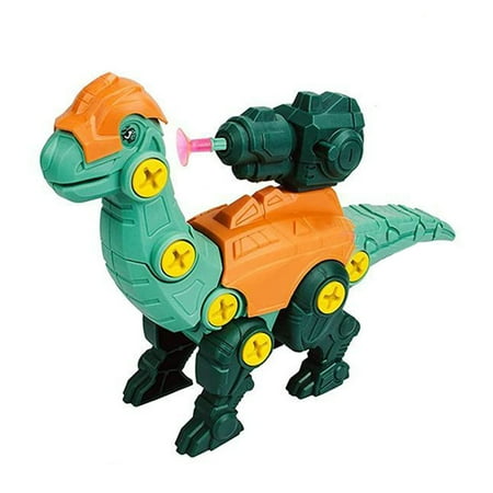 

ELENXS Take Apart Dinosaur Shooting Toy for Kids Assemble Construction Building Toy Educational Gift for Boys Girls