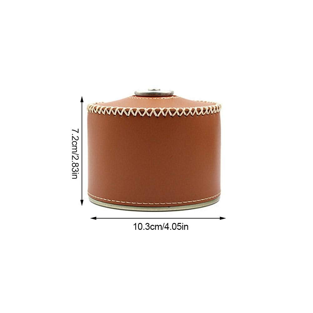 Personalized Camping Gas Cover, Genuine Leather Fuel Canister Protector, Camping Stove Gas Cover, Gas Canister Cover,Bushcraft Stove Cover,Leather Cover