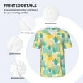 thumbnail image 5 of Fotbe Pineapples1 Baseball Jersey Shirt for Men and Women, Casual Short Sleeves Button Down T-Shirt-Large, 5 of 9