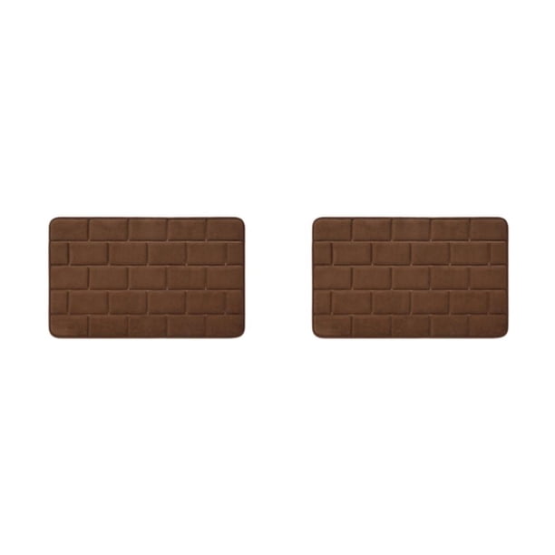 Toystoory Alfombras de baño de poliéster de secado rápido exquisitas hechas a mano para una limpieza fácil alfombras de inodoro de agarre Type2 NO2