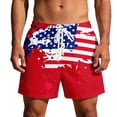 thumbnail image 4 of Mens Bathing Suit American Flag 250th Anniversary Swim Trunks Patriotic Summer Beach Shorts Quick Dry Board Shorts, 4 of 4