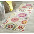 thumbnail image 3 of SAFAVIEH Monaco Savannah Floral Runner Rug, Ivory/Multi, 2'2" x 8', 3 of 6