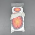thumbnail image 1 of Ambesonne Geometric Bedding Set 3 Pcs, Mandala Orient Heart, Twin, Multicolor, 1 of 3