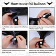 thumbnail image 7 of 36Pcs Halloween A Baby Is Brewing Baby Shower Decorations A Baby Is Brewing foil Balloons Banner Black White Latex Balloons 3D Bat Wall Stickers for Halloween Themed Baby Shower Party Decor Supplies, 7 of 7