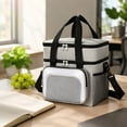 thumbnail image 6 of Insulated Lunch Bag, Portable Cooler Tote with Handle and Strap, Leak-Proof Reusable Lunch Box for Daily Commute, Office, Picnic, Travel, and Outdoor Adventures, 6 of 7